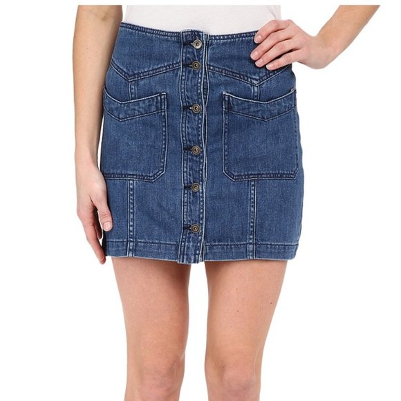 Free People Dresses & Skirts - Free People NWT Little Closer Skirt Robins Egg